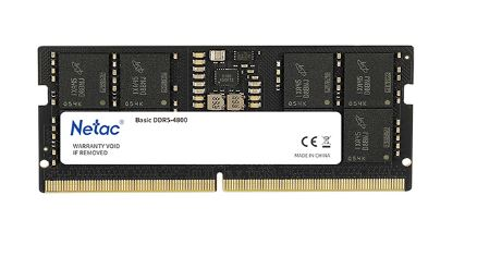 Netac Basic SODIMM 8GB DDR5-4800 (NB5-38400) C40 40-40-40-77 1.1V Memory module (NTBSD5N48SP-08)