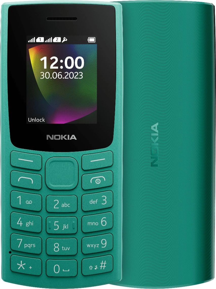 Мобильный телефон Nokia 106 DS TA-1564 зеленый моноблок 1.8" 120x160 Series 30+ GSM900/ 1800 GSM1900 (1GF019BPJ1C03)