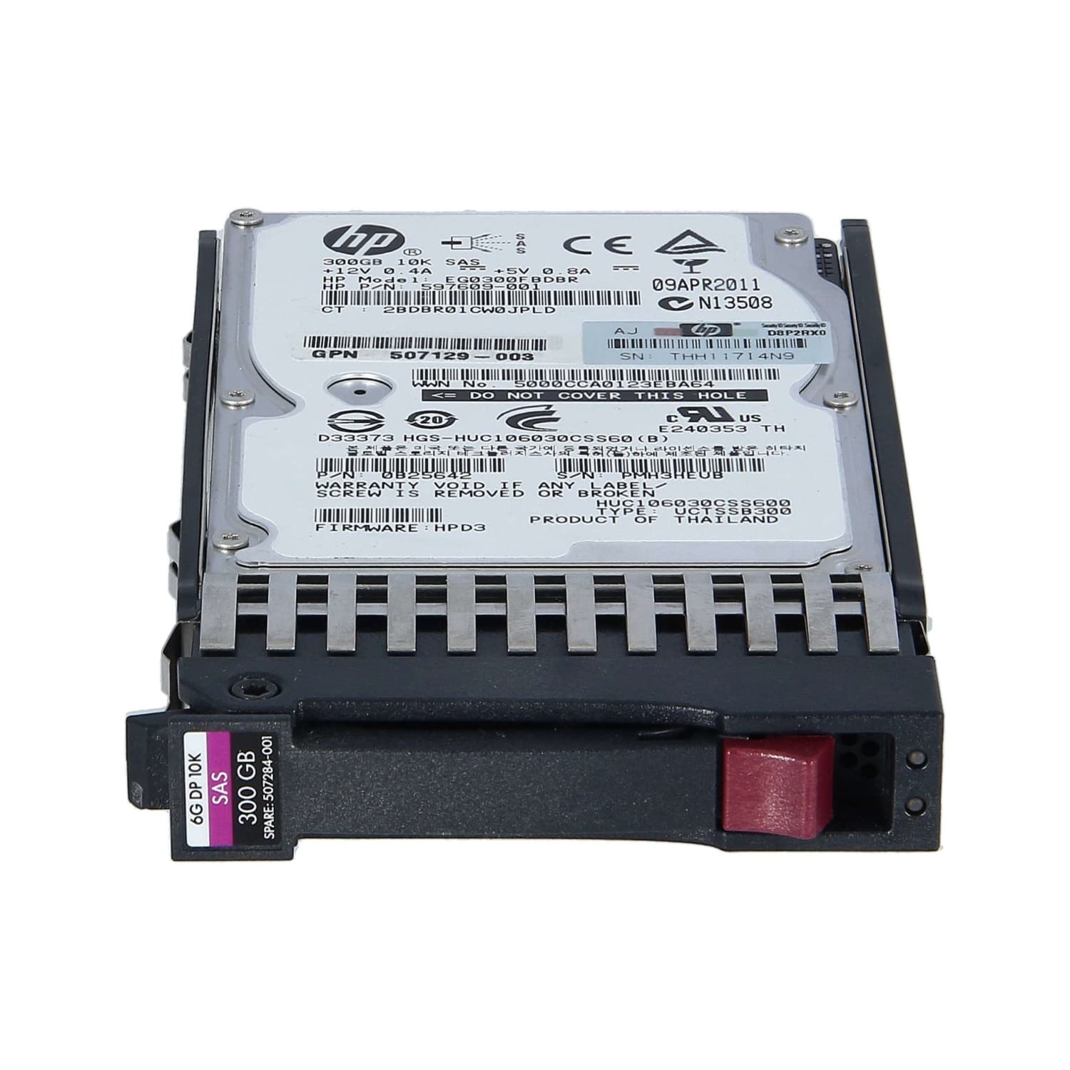 Картинка Жесткий диск HP 300GB 6G SAS 10K rpm SFF (507284-001) 