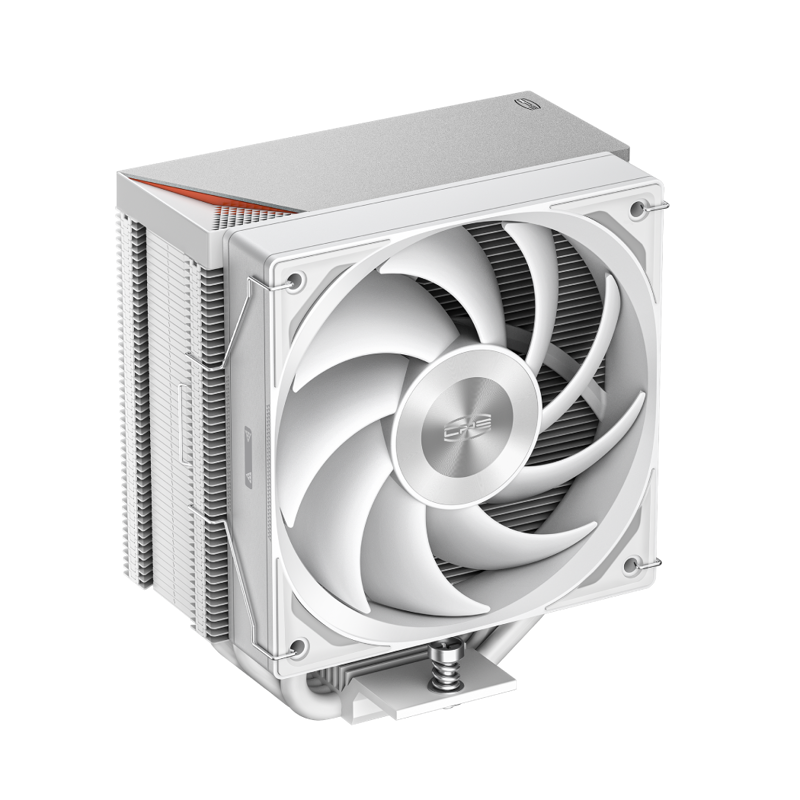 Кулер для процессора/ CPU Cooler PCCooler RZ500 WH (250W, 4-pin PWM, 155mm, Al/Cu, 5x6mm, 1x120mm, 86.73CFM, 32dBA, 2200RPM, S: 1851/1700/1200/115X, AM5/AM4, white)