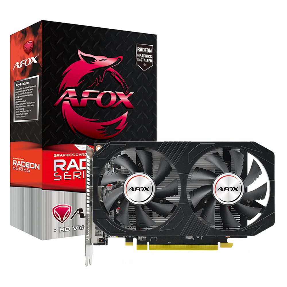 Видеокарта Afox RX560 4GB GDDR5 128bit DVI DP HDMI 2FAN RTL (AFRX560-4096D5H1-V2)