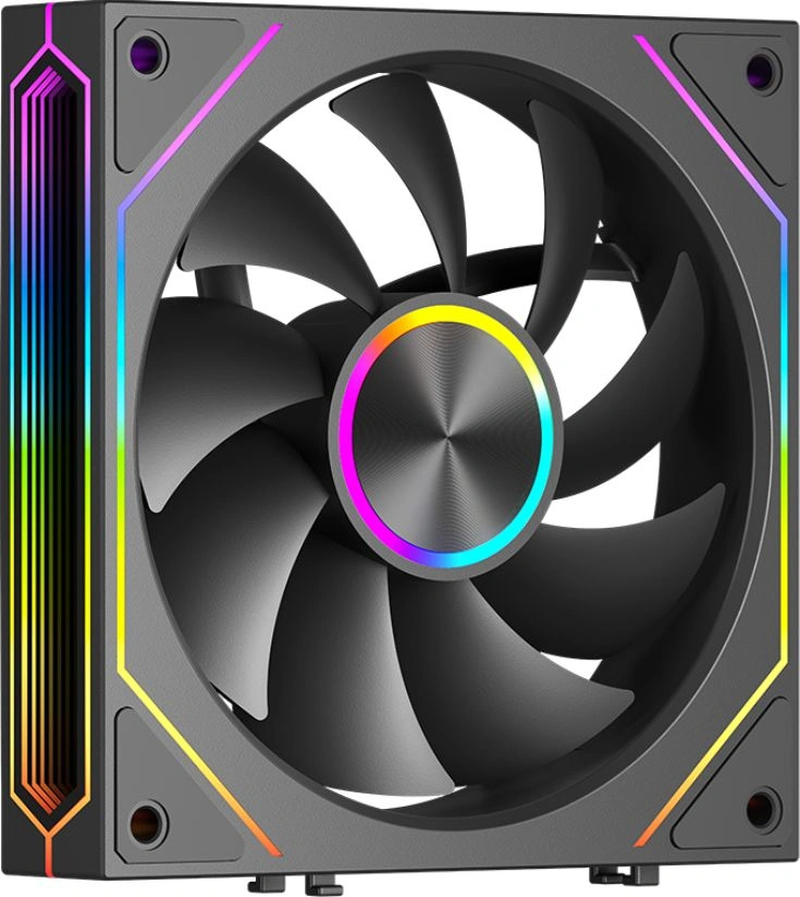 Вентилятор для корпуса PcCooler F3 X120 BK ARGB 120х120x25 черный 4-pin 28.4дБ (F3X120-BKAC012-GL) Ret (F3X120-BKAC112-GL)