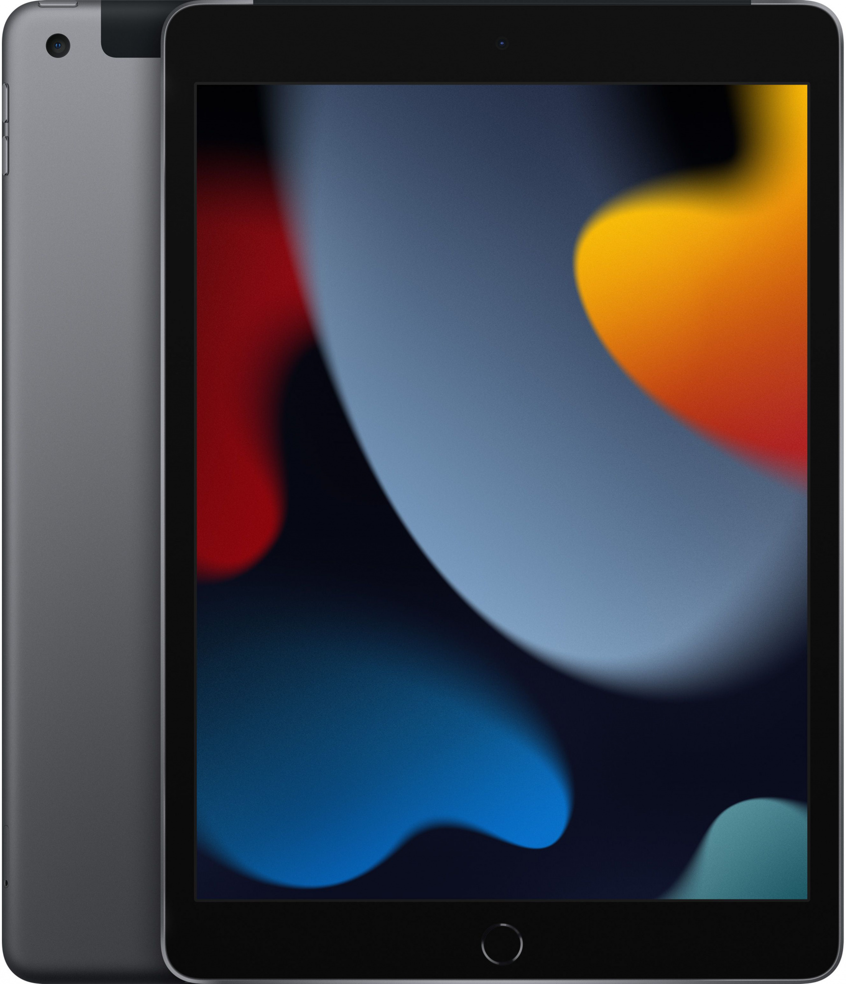 Планшет Apple iPad 2021 A2603 A13 Bionic 6С ROM64Gb 10.2" IPS 2160x1620 3G 4G iOS серый космос 8Mpix 12Mpix BT GPS WiFi Touch 9hr (MK663LL/A)
