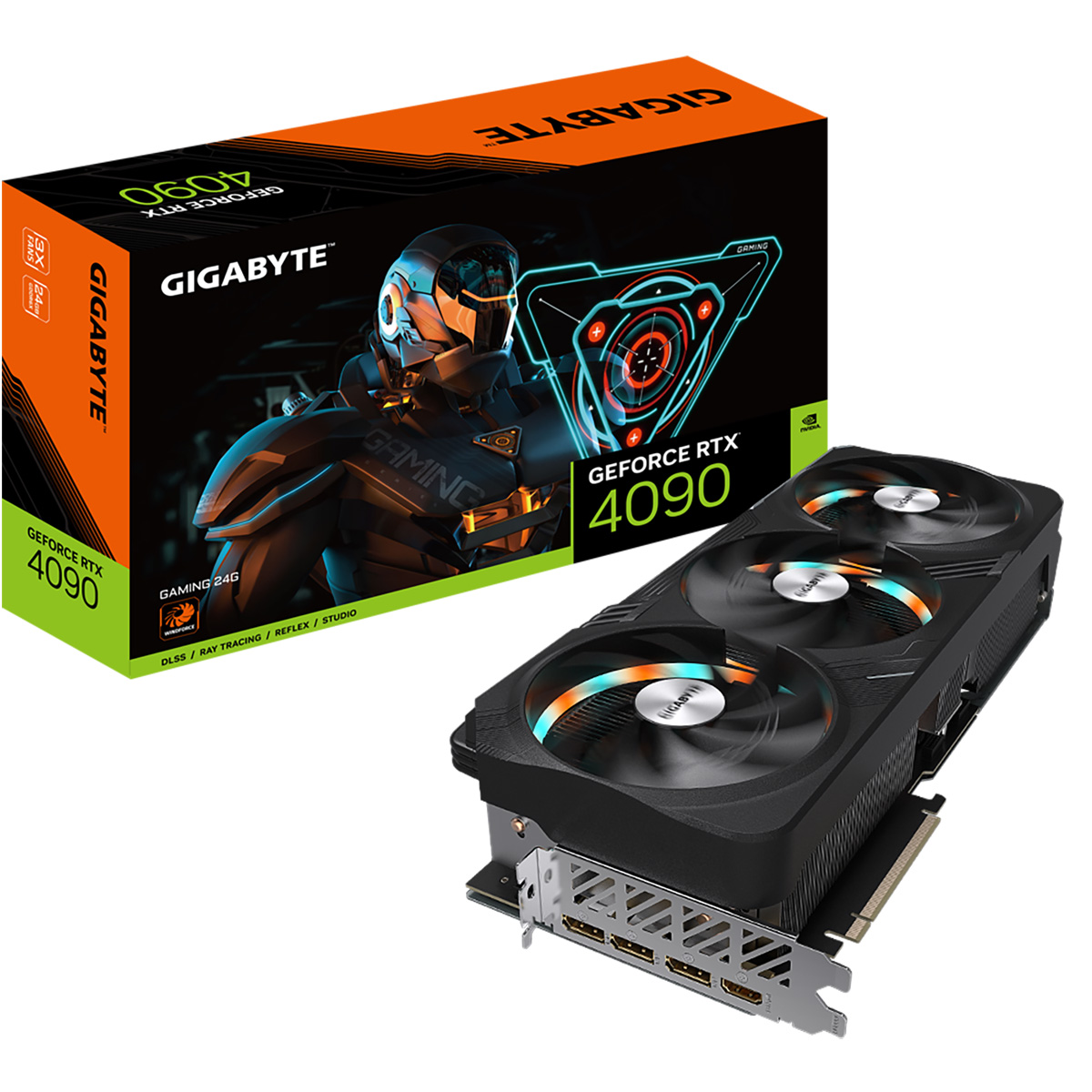 RTX4090 GAMING 24GB GDDR6X 384-bit HDMI DPx3 3FAN RTL (GV-N4090GAMING-24GD 1.1)