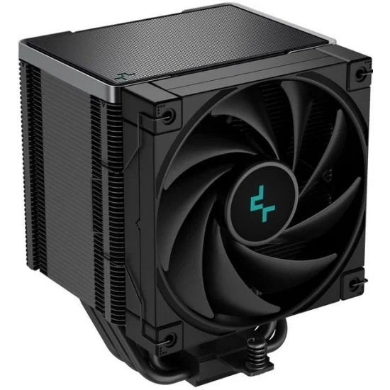 DEEPCOOL AK500 ZERO DARK LGA20XX/ 1700/ 1200/ 115X/ AM5/ AM4 (9шт/ кор, TDP 240W, PWM, Fan 120mm, 5 тепл. Трубок, Copper Base, черный) RET