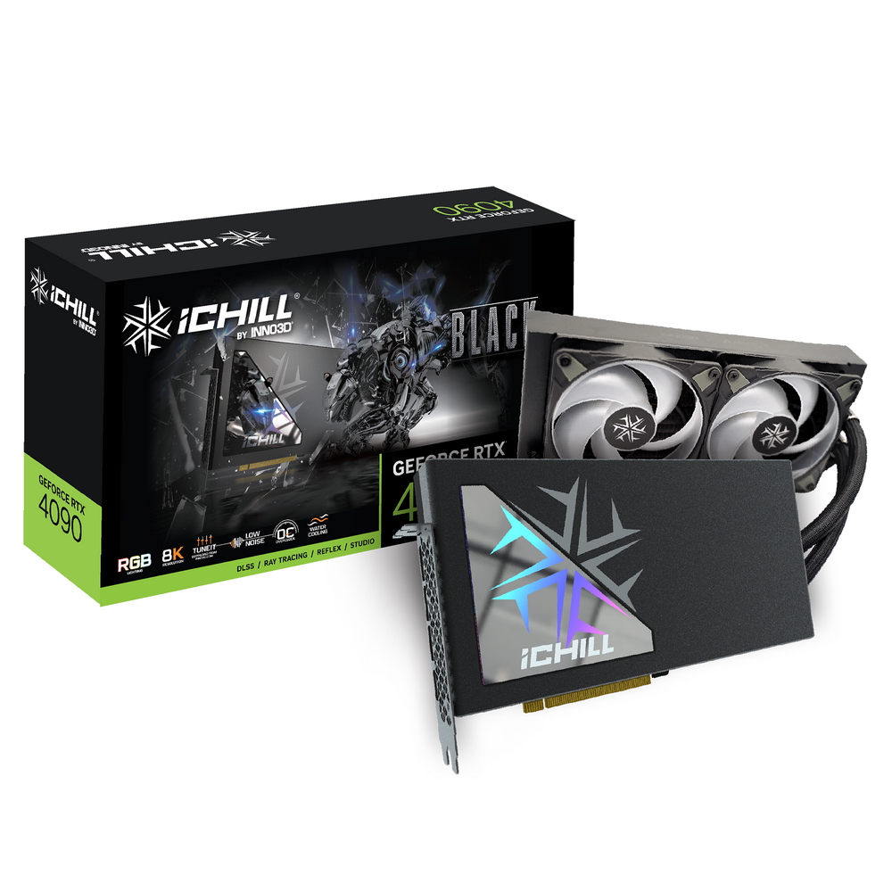 RTX4090 ICHILL BLACK 24GB GDDR6X 384-bit DPx3 HDMI Water Cooling RTL (C4090B-246XX-18330005)