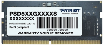Память SO-DIMM DDR 5 DIMM 32Gb 4800Mhz, PATRIOT Signature Line (PSD532G48002S) (retail)