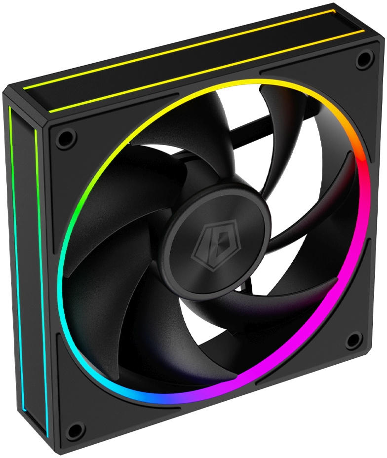 Вентилятор для корпуса ID-Cooling AF-127 ARGB 120х120x27 черный 4-pin 30дБ (AF-127-ARGB-K) Ret