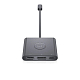 Картинка Адаптер Dell USB-C to HDMI/DP with Power Pass-Through (470-AEGY) 