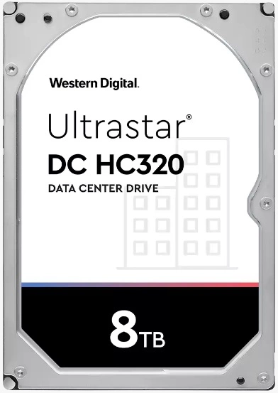 Western Digital Ultrastar DC HС320 HDD 3.5" SATA 8Тb, 7200rpm, 256MB buffer, 512e (HUS728T8TALE6L4 ), 1 year (0B36452)