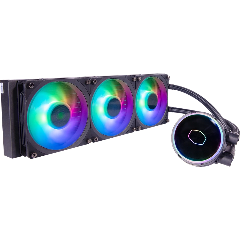 Система охлаждения/ Cooler Master MasterLiquid PL360 Flux (300W, 360mm, ARGB, fans:3x120mm/72.37CFM/32dBa/2300rpm, 2066/2011-v3/2011/1700/1200/1156/1155/1151-v2/1151-v1/1150/775/sWRX8/SP3/TR4/AM4/AM3+ (MLY-D36M-A23PZ-R1)