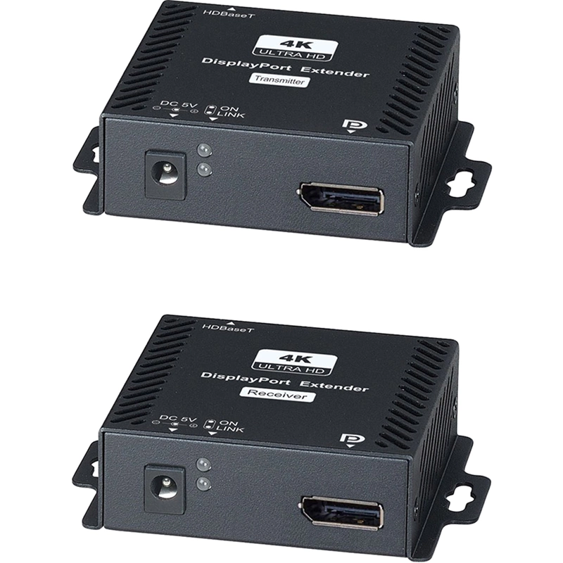 Комплект/ SC&T DP02E Комплект для передачи (удлинитель) DisplayPort по одному кабелю витой пары CAT6a(HDBaseT) до 70м.