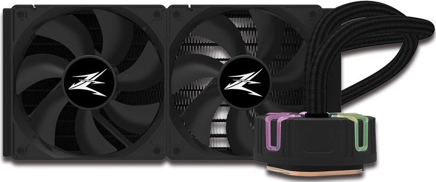 Система водяного охлаждения Zalman Reserator5 Z24 Black Soc-AM5/AM4/1151/1200/2066/2011/1700 4-pin 18-37dB Al+Cu 320W 2000gr LED Ret (RESERATOR5 Z24 BLACK ARGB)