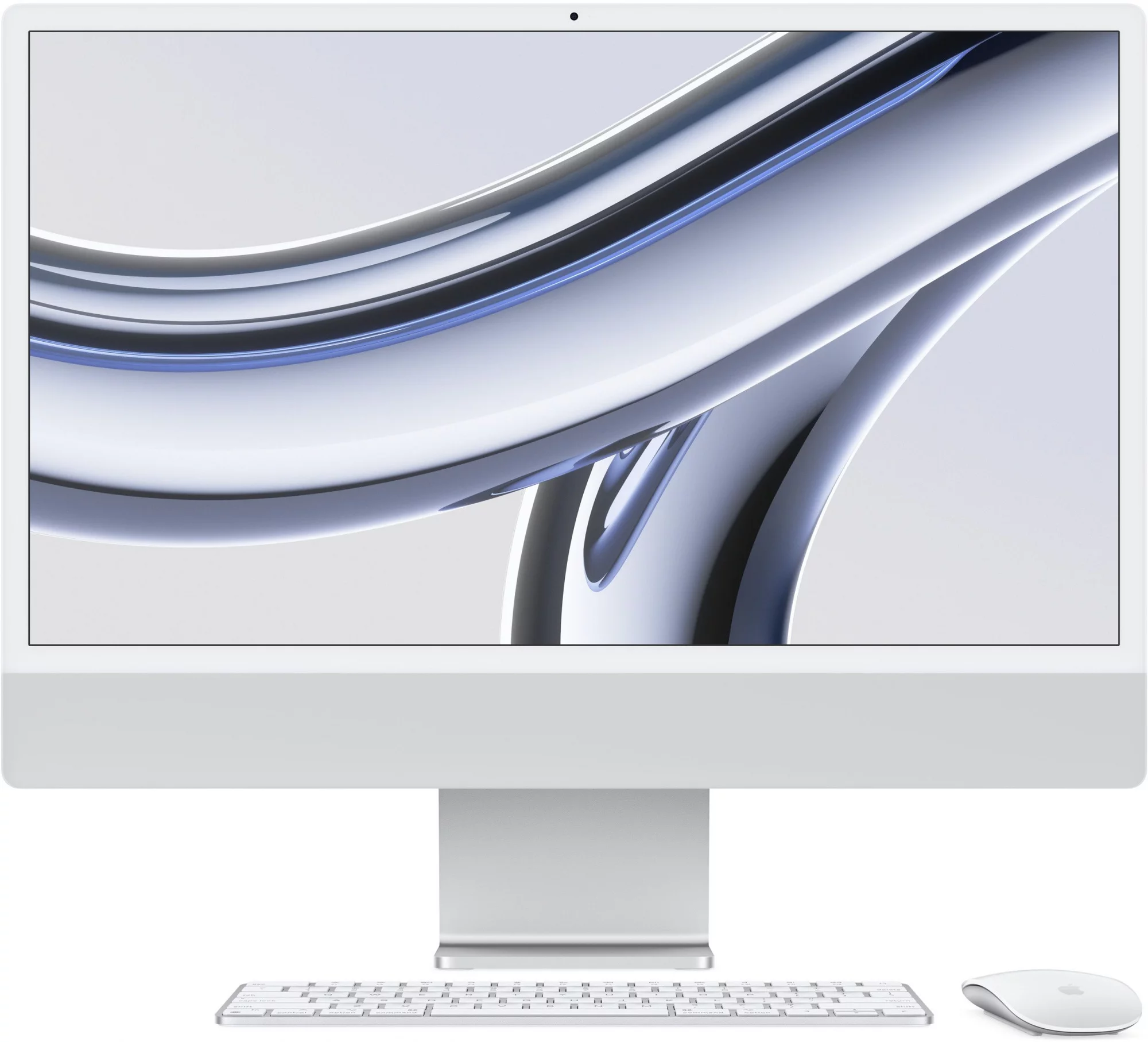 Моноблок Apple iMac A2874 24" 4.5K M3 8 core (4.05) 16Gb SSD512Gb 8 core GPU macOS WiFi BT 143W клавиатура мышь Cam серебристый 4480x2520 (Z1950022W)