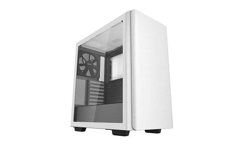 Deepcool CK500 WH без БП, боковое окно (закаленное стекло), 1x140мм вентилятор спереди и 1x140мм вентилятор сзади, белый, EATX