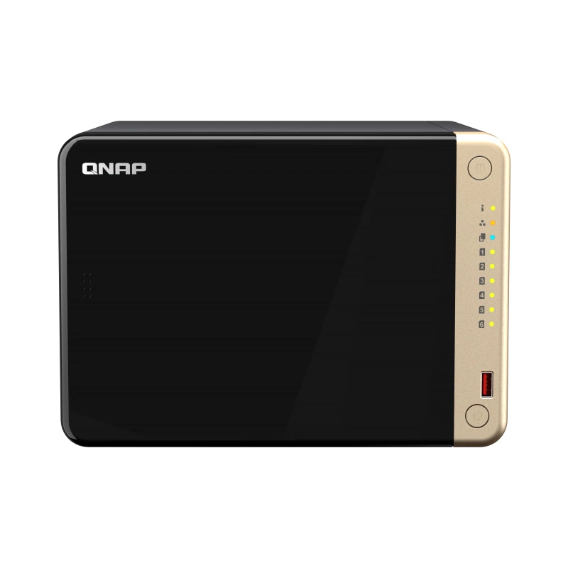 Сетевое хранилище NAS Qnap Original TS-664-4G 6-bay настольный Celeron N5095