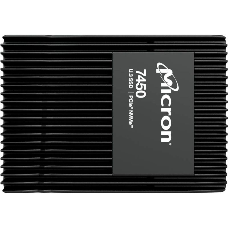 Накопитель Micron SSD 7450 PRO, 15360GB, U.3(2.5" 15mm), NVMe, PCIe 4.0 x4, 3D TLC, R/W 6800/5600MB/s, IOPs 1 000 000/250 000, TBW 28000, DWPD 1 (12 мес.) (MTFDKCC15T3TFR-1BC1ZABYY)