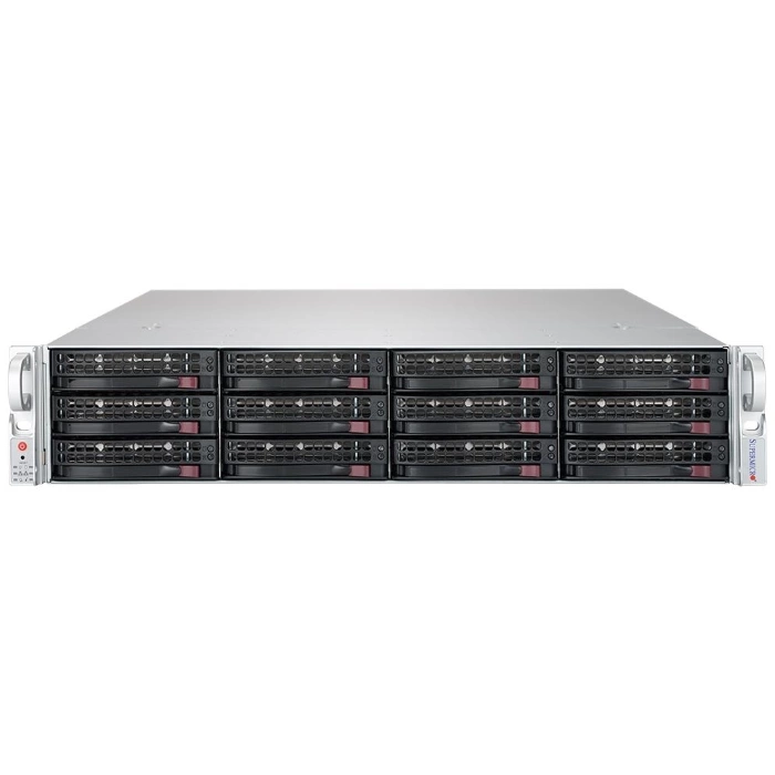 Серверная платформа Supermicro SuperServer 6029P-WTR/ noCPU (x2 Scalable)/ noRAM (x12)/ HDD (x8 LFF)/ SATA RAID/ 2x GbE/ 2x 1000W (up 2) (SYS-6029P-WTR)