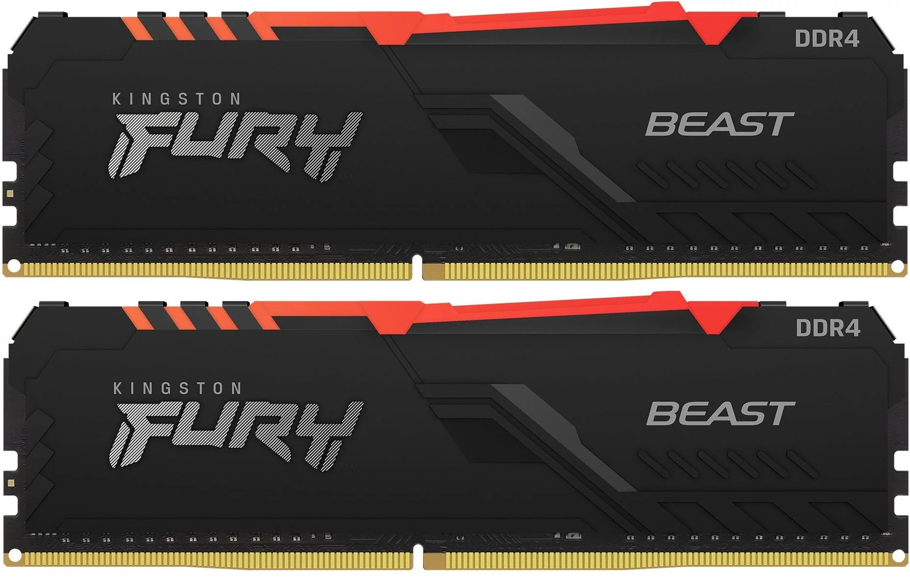 Память DDR4 2x16GB 3600MHz Kingston KF436C18BB2AK2/ 32 Fury Beast RGB RTL Gaming PC4-28800 CL18 DIMM 288-pin 1.35В dual rank с радиатором Ret (KF436C18BB2AK2/32)