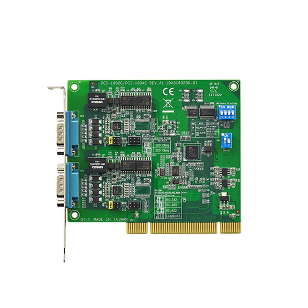 PCI-1602C-AE 2-port RS-232/422/485 PCI Communication Card, гальваническая изоляция