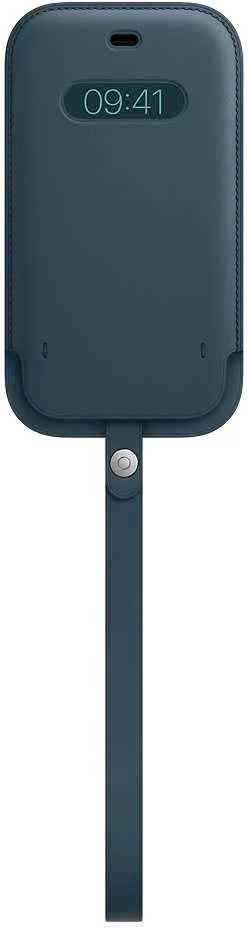 Чехол (футляр) Apple для Apple iPhone 12/ 12 Pro Leather Sleeve with MagSafe синий балтийский (MHYD3ZE/ A) (MHYD3ZE/A)