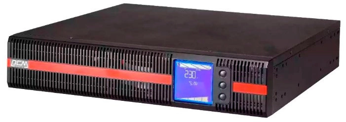 Powercom MACAN, On-Line, 1000VA/ 1000W, Rack/ Tower, 8*IEC320-C13, LCD, Serial+USB, SmartSlot, without batteries (1580716) (MRT-1000-L)