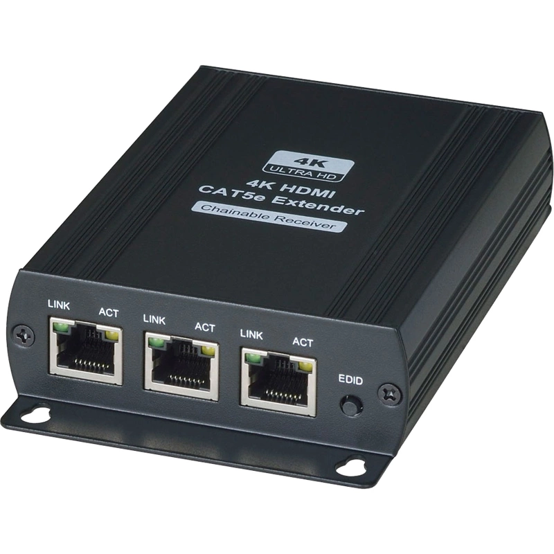 Комплект/ SC&T HE03LR-4K Дополнительный приемник (для комплекта HE03L-4K) HDMI сигнала по одному кабелю витой пары на расстояние до 120м(CAT5e), до 140м(CAT6).