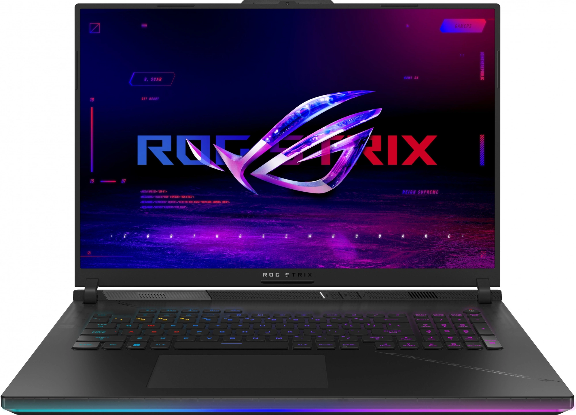 Ноутбук Asus ROG Strix G834JY-N6087 Core i9 13980HX 32Gb SSD2Tb RTX4090 16Gb 18" IPS WQXGA (2560x1600) без ОС black WiFi BT (90NR0CG1-M006E0)