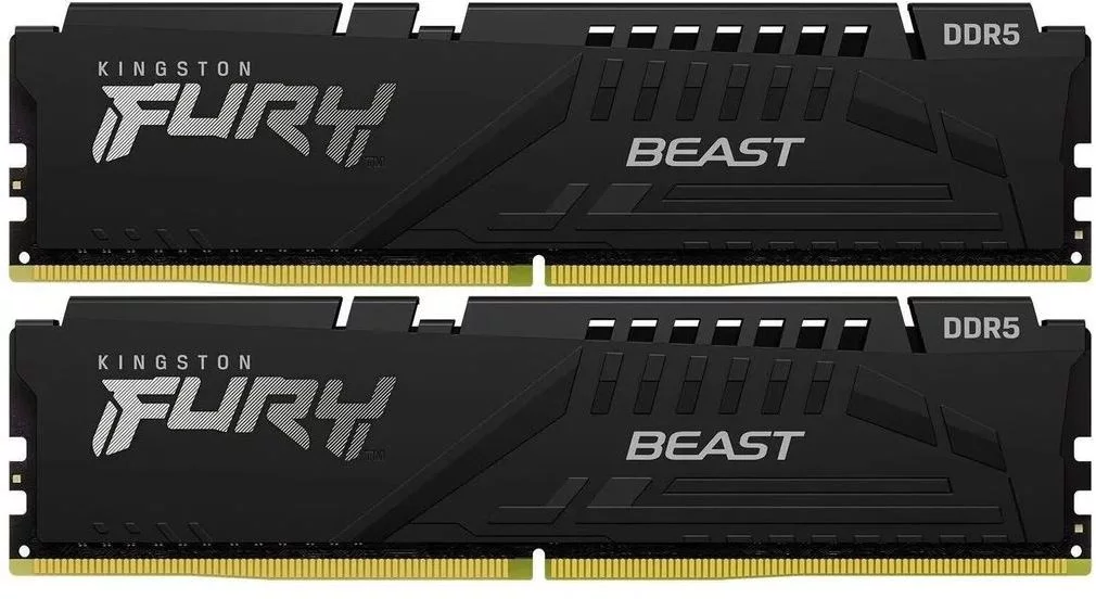Память DDR5 2x8GB 5600MHz Kingston KF556C36BBEK2-16 Fury Beast Black RTL PC5-44800 CL36 DIMM 288-pin 1.25В Ret
