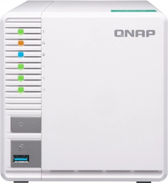 Сетевое хранилище без дисков/ SMB QNAP TS-364-8G NAS 3 HDD, 4-core Intel Celeron N5105/N5095 2.0 up to 2.9 GHz, 8 GB RAM (1x8 GB) up to 16 GB (2x8GB), 2.5 Gigabit Ethernet, 2xUSB 3.2 Gen 2 (10Gbps), 1