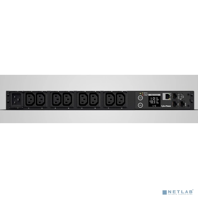 PDU CyberPower PDU31005 1U type, 16Amp, SNMP, plug IEC 320 C20, (8) IEC 320 C13 EOL (PDU31005 (PDU20MHVIEC8FNET)) (PDU31005 (PDU20MHVIEC8FNET)) (PDU31005 (PDU20MHVIEC8FNET)) (PDU31005 (PDU20MHVIEC8FNET)) (PDU31005 (PDU20M (PDU31005  (PDU20MHVIEC8FNET))