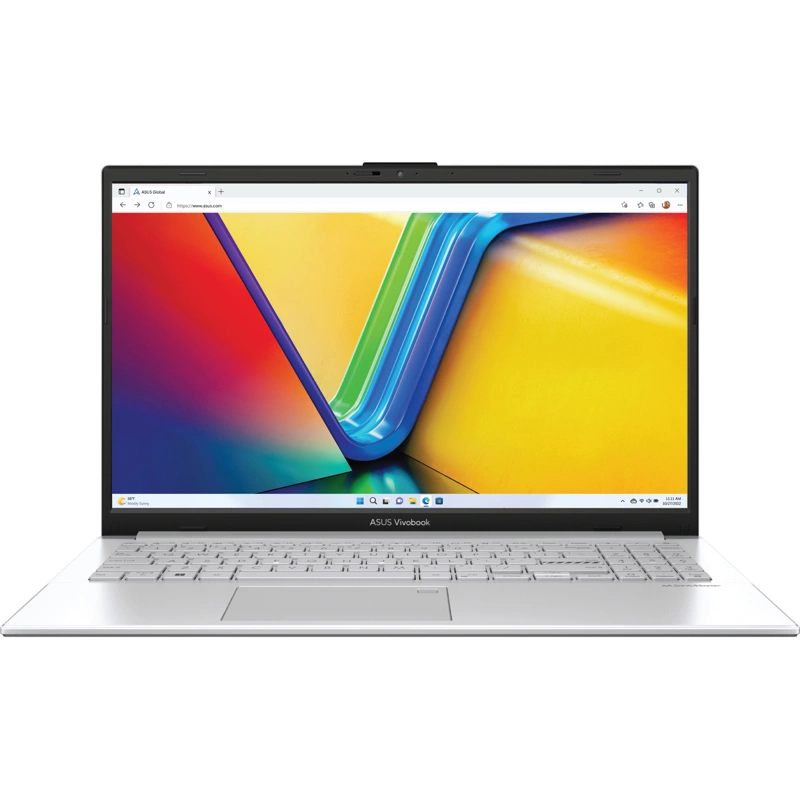 Ноутбук/ ASUS E1504GA-BQ149 15.6"(1920x1200 (матовый) IPS)/ Intel N200(1Ghz)/ 8192Mb/ 256PCISSDGb/ noDVD/ Int:Intel UHD Graphics/ Cam/ BT/ WiFi/ 42WHr/ war 1y/ 1.63kg/ Cool Silver/ DOS (90NB0ZT1-M005Z0)