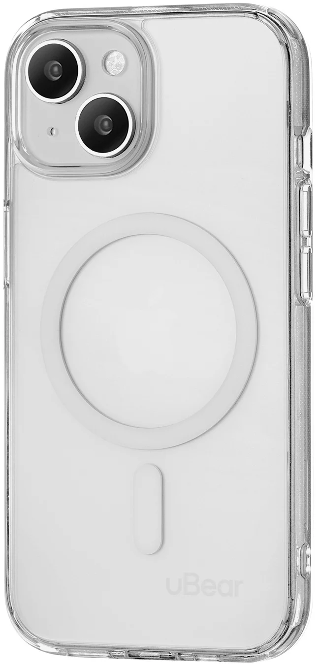 Чехол (клип-кейс) uBear для Apple iPhone 15 Real Mag Case with MagSafe прозрачный (CS252TT61RL-I23M)