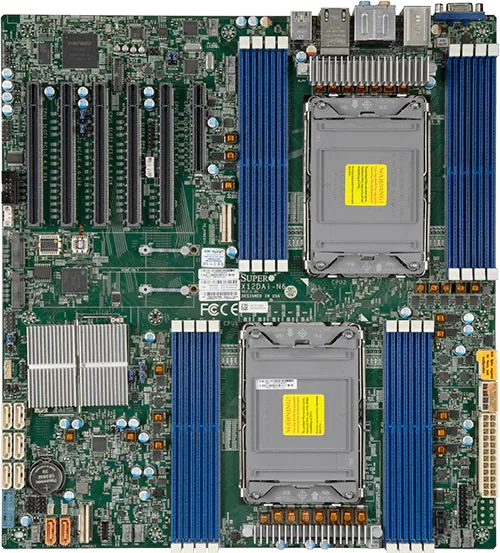Supermicro Motherboard 2xCPU X12DAI-N6 3rd Gen Xeon Scalable TDP 270W/16xDIMM/ C621A RAID 0/1/5/10/2x1Gb/5xPCIex16/2xM.2(Bulk) (MBD-X12DAI-N6-B)