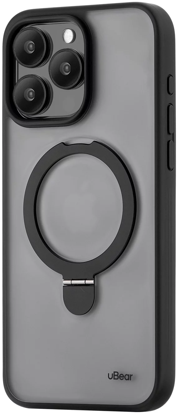 Чехол (клип-кейс) uBear для Apple iPhone 15 Pro Max Clip Mag Case with MagSafe черный (CS302BL67PRG-I23M)