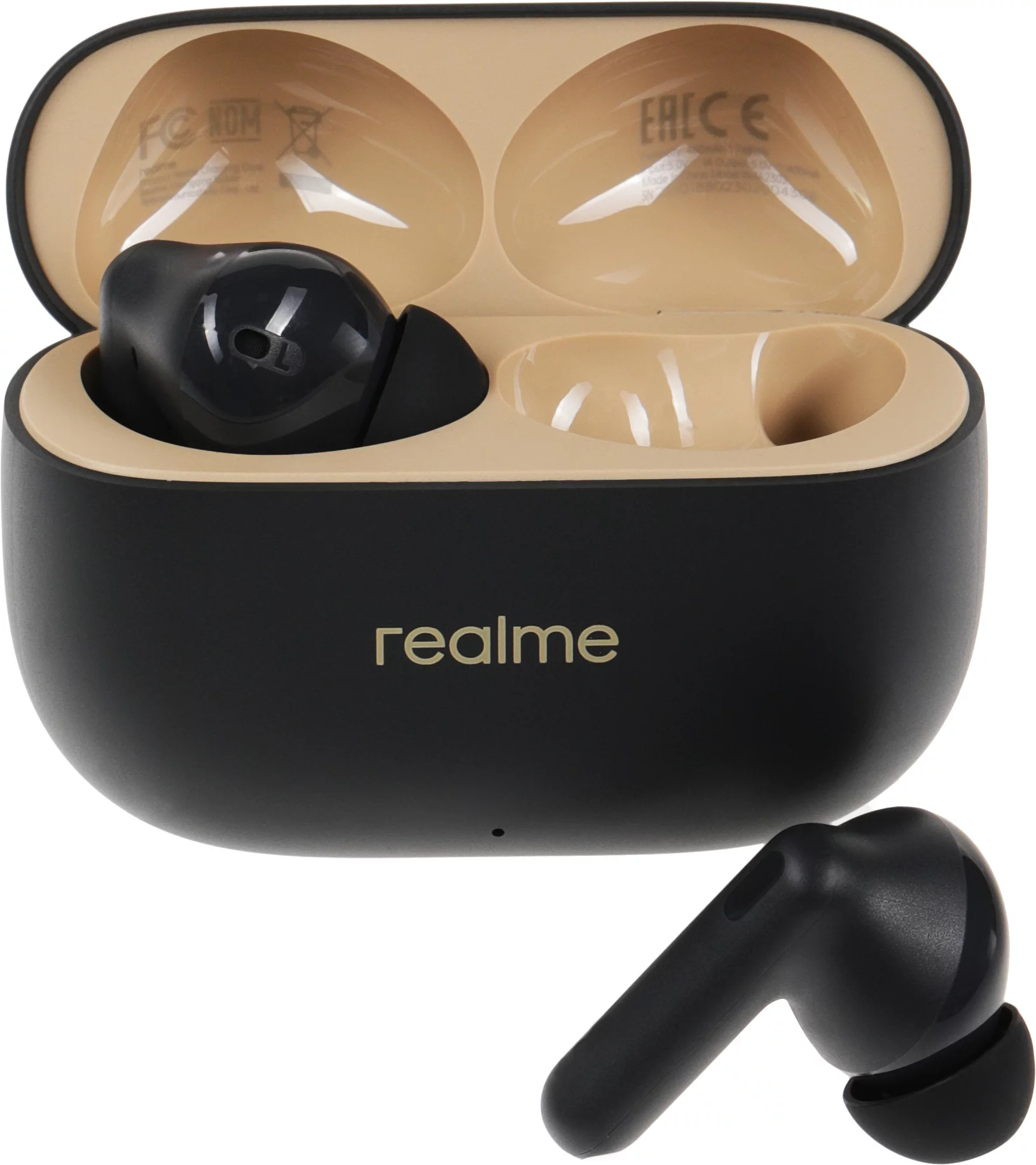 Наушники внутриканальные Realme Buds T300 RMA2302 черный беспроводные bluetooth в ушной раковине (631209000023)