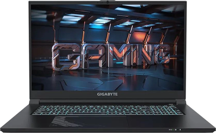 Ноутбук Gigabyte G7 MF Core i5 12500H 16Gb SSD512Gb NVIDIA GeForce RTX4050 6Gb 17.3" IPS FHD (1920x1080) Free DOS black WiFi BT Cam (MF-E2KZ213SD)
