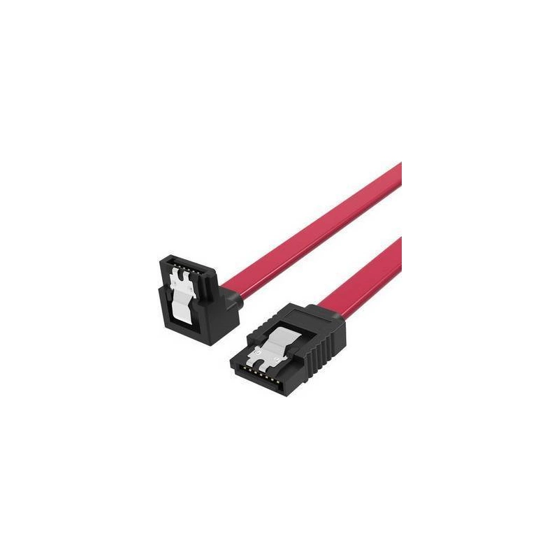 Кабель Vention SATA 3 M/SATA 3 M угол 90 с защелками, красный - 0.5 м (KDDRD)