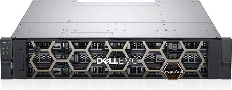 Dell PowerVault ME4012 12LFF(3,5") 2U/ 8xSFP+ Converged FC16 or 10GbE iSCSI/ Dual Controller/ w/ o Tranceivers/ noHDD/ Bezel/ Rails/ 2x580W/ 1YWARR (ME4012-SFP-3YPS-T)