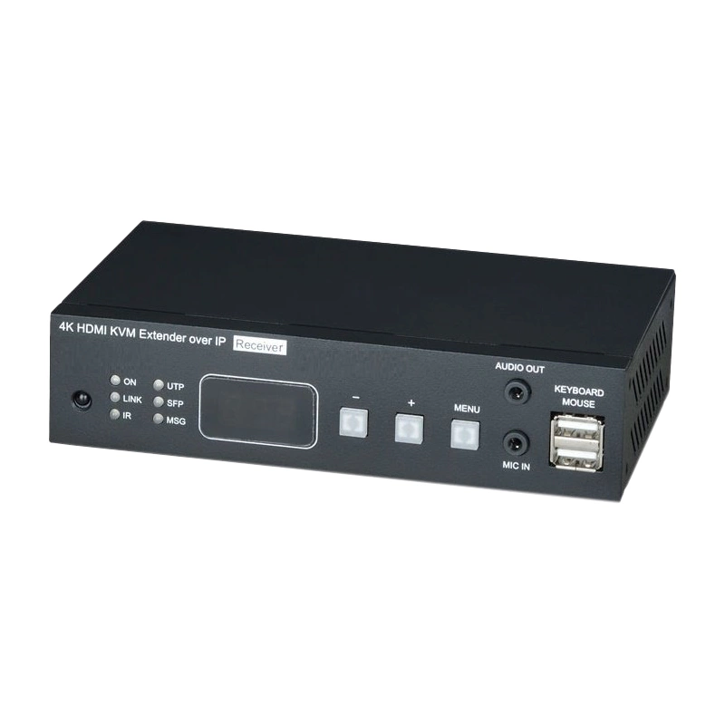 Приёмник/ SC&T HKM02BPR-4K Приемник KVM: HDMI(1.4, до 4K(30Гц), USB, аудио, RS232 и ИК сигналов по Ethernet до 150м (CAT5e/ CAT6), поддержка питания устройства по стандарту PoE 802.3af.
